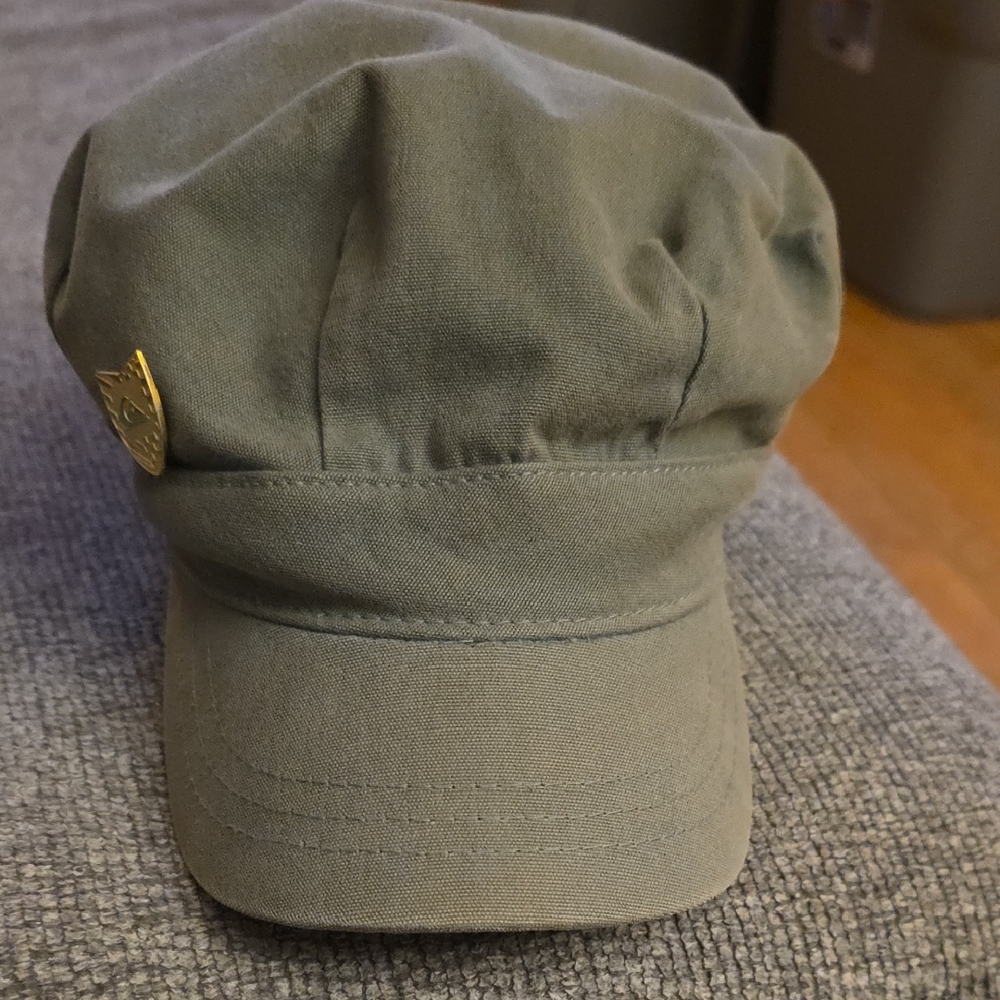 Quiksilver Olive Green Cap with Gold Accent